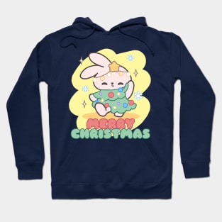 Christmas Cheers with Loppi Tokki: A Bunny Tree Wishing You Merry Moments and Joyful Jingles! Hoodie